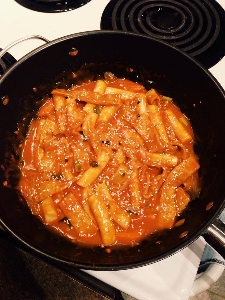 Spicy korean rice cakes